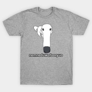 Tiktok long nose dog meme T-Shirt